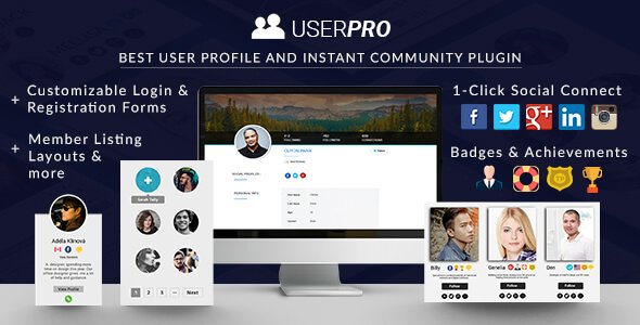 UserPro - Zajednica i korisnički profili WordPress dodatak v5.1.8 + dodaci