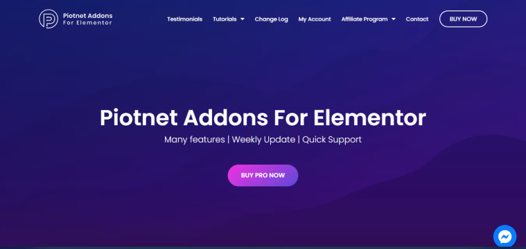 Piotnet Addons Pro | For Elementor 