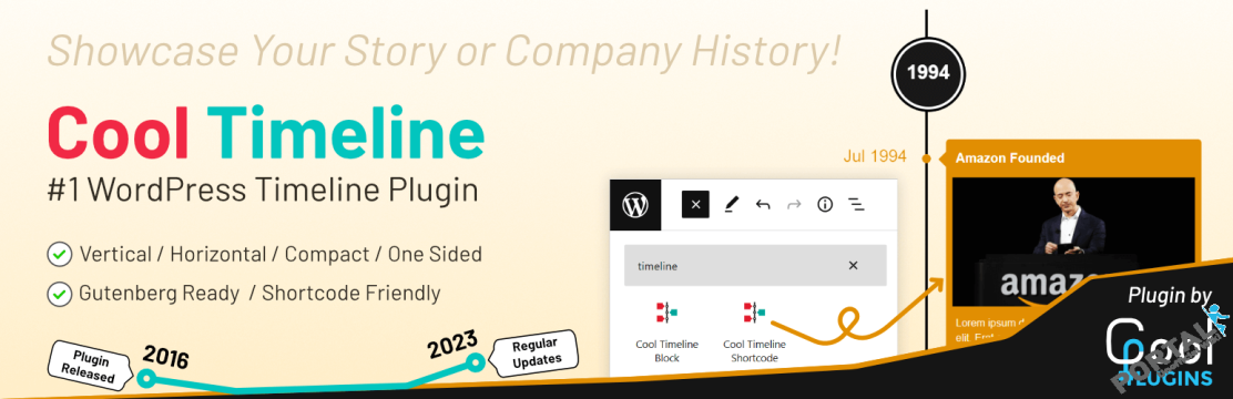Cool Timeline Pro - WordPress Plugin 