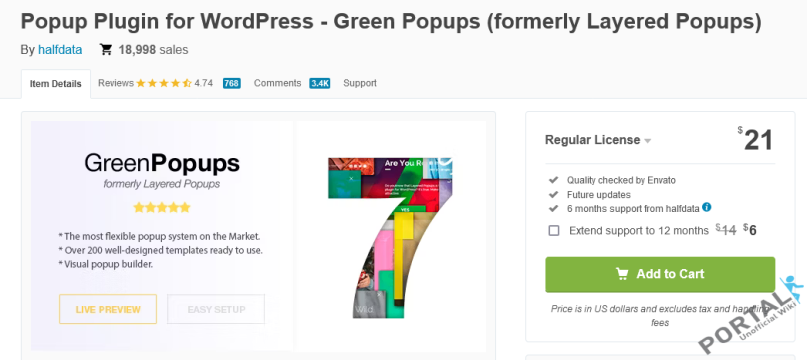 Green Popups - WordPress Plugin