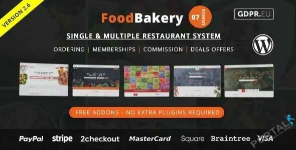 Food Bakery - WordPress Theme