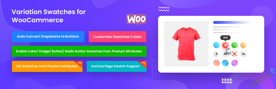 WooCommerce Variation Swatches – Vtičnik za WordPress