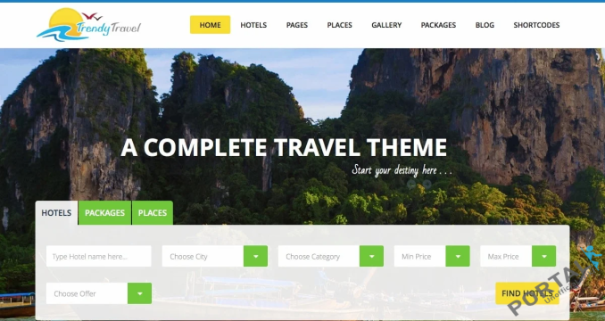 Trendy Travel - Multipurpose Tour Package WP Theme