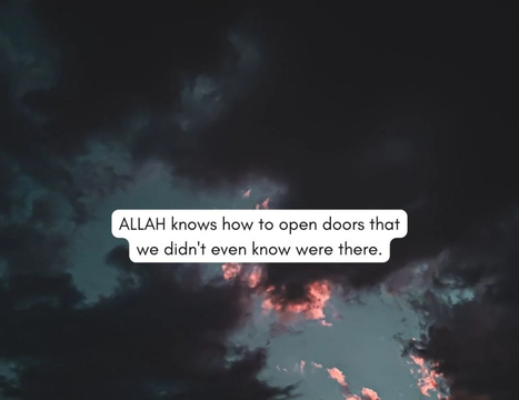 “Allah tests us with what we love.”