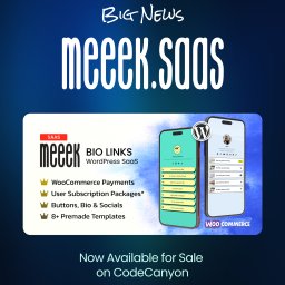 Meeek - Bio Links SaaS (WordPress)